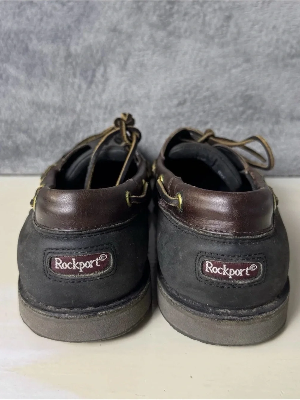 Rockport Boat Shoes Mens 9M Moccasins Leather Moc Toe Non Slip Nautical M5108
